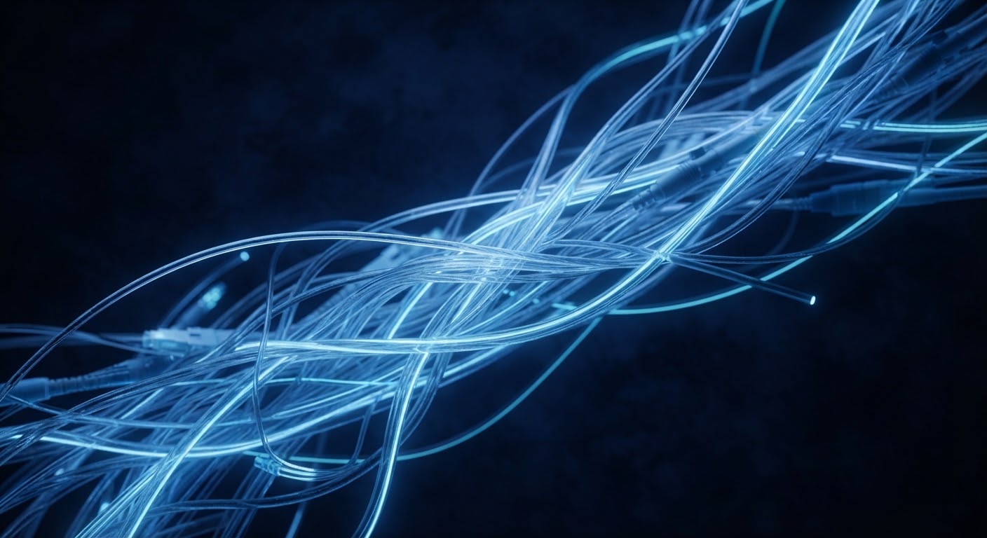 Cold blue server and network infrastructure
